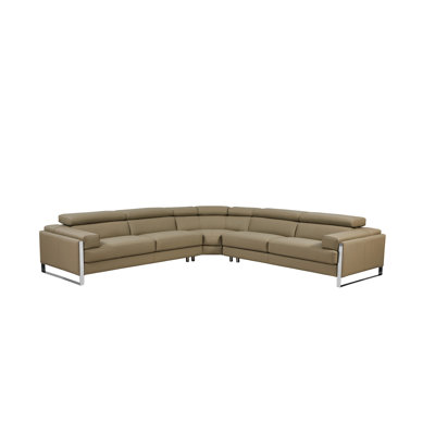 Canapé modulaire en cuir 3 pièces Aria