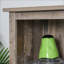 Buffet de cuisine avec huche | Ferme rustique | Porte de grange coulissante, tablettes réglables | Panneau de fibres à densité moyenne | L 26 po x P 13,5 po x H 64,5 po