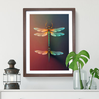 Charming Dragonflies - Framed Print
