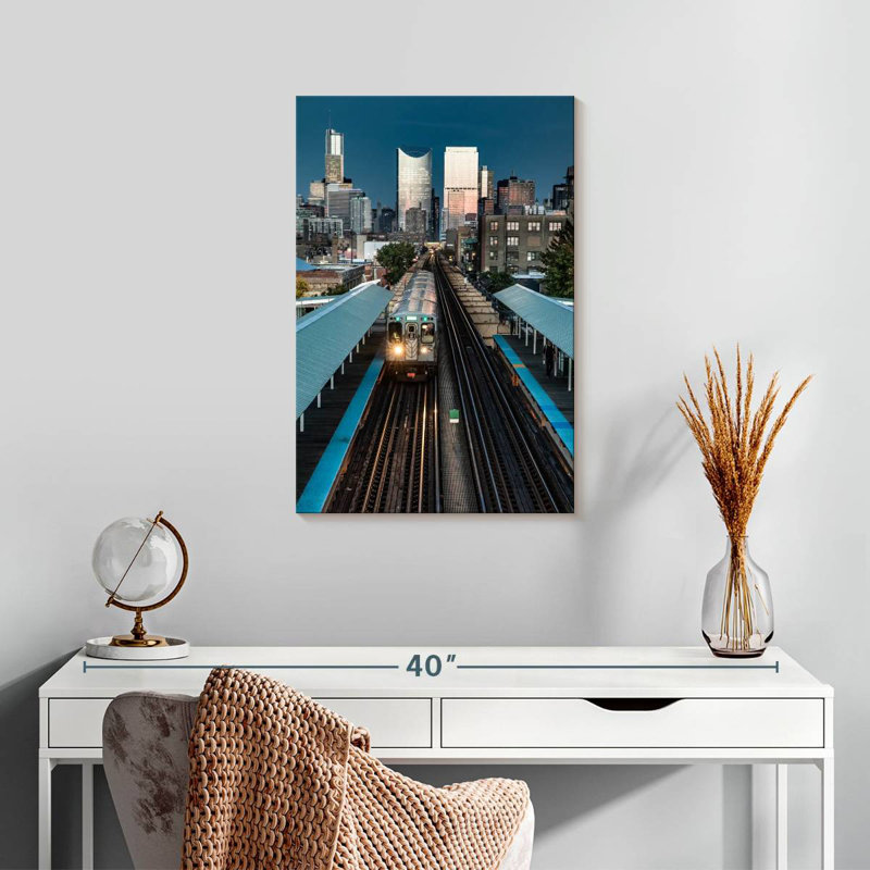Lilie Chicago Subway Train, 24" H x 16" W