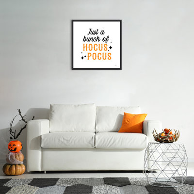 «Halloween Typographie III» par Laura Marshall, reproduction d'art sur toile encadrée