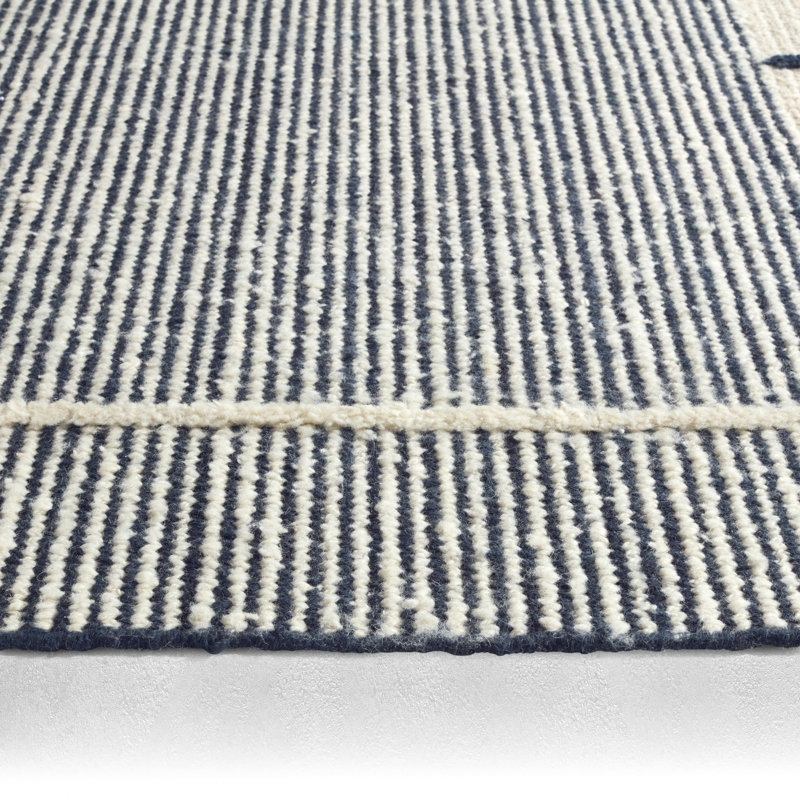 Jaipur Living Bastien RIM04 Handwoven Geometric Blue/Ivory Area Rug (8'X10'), Rectangle 10' x 14'