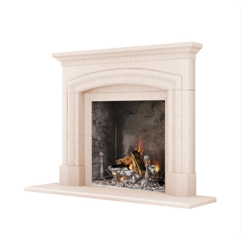Grand Manchester Fireplace Surround, Acid Wash Beige