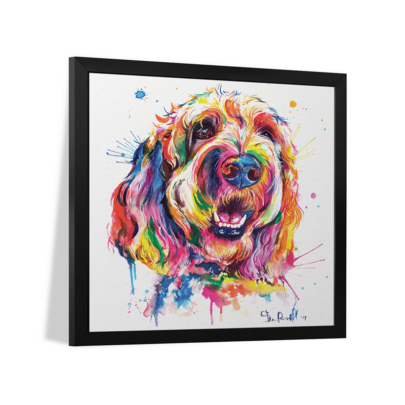 Goldendoodle Premium Framed Poster by Weekday Best, 16" H x 16" W