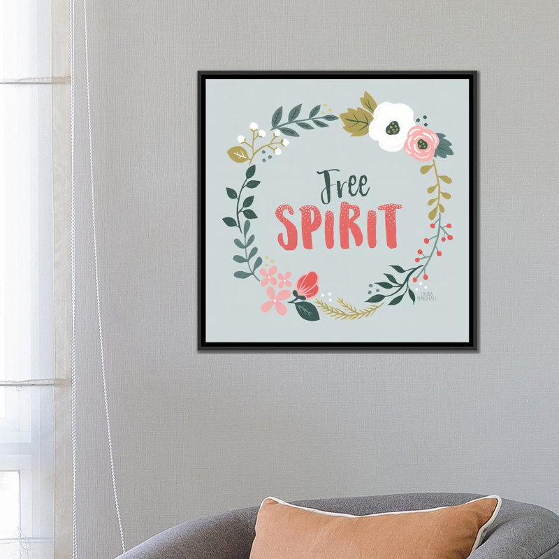 « wildflower daydreams iii », impression sur toile, H 37 po x l 37 po x P 1,5 po, Toile avec cadre noir, Pas de tapis