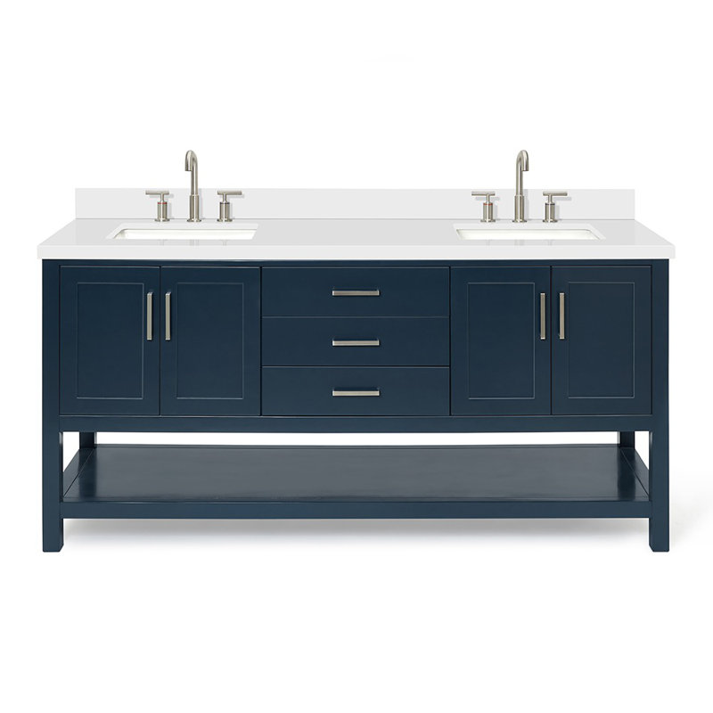 Magnolia Bath Vanity Oval Basin S073DWQ, Rectangular, Midnight Blue