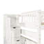 Lit superposé double au-dessus de double avec tablettes et 6 tiroirs de rangement-81537362