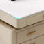 Bureau de direction blanc rectangulaire en pierre frittée avec tiroirs-689005410-689005421