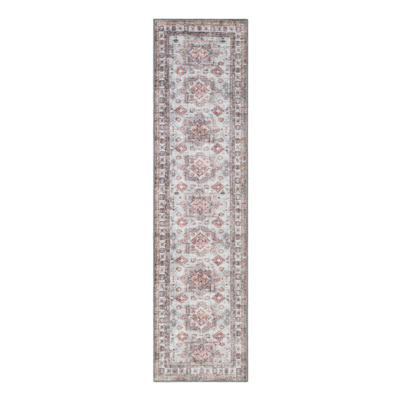 Macchione Performance Chenille Floral Indoor Rug, Runner 2' x 8'