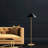 Modern Floor Lamp with Metal Body, Gold Finish, 18.1 x 18.1 x 59.1 inches | Base Plate: 12.2 x 12.2 x 0.8 inches | E27 Socket, Max 40W, 78.7 in Cable Length | Perfect for Scandinavian & Hotel Décor-2107091188