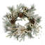 Couronne de Noël avec des lumières chaudes