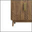 Carved 4 Door Sideboard Buffet Cabinet With Adjustable Shelves, Elegant And Multifunctional Storage For Various Rooms