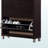 Leticia Brown Finish Modern Shoe Cabinet With Door, 36.78" H X 30.83" W X 8.99" D