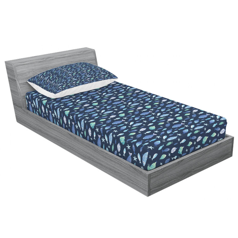 Microfiber Sheet Set, Twin Sheet Set with Fitted Sheet