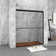 54 in. W x 70 in. H Double sliding Framed Door with Tempered Glass