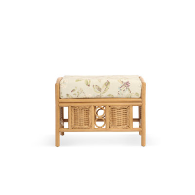 63cm Wide Floral Footstool Ottoman