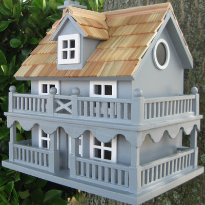 Classic Series Novelty Cottage 10.5'' H x 7.5'' W x 11'' D Birdhouse