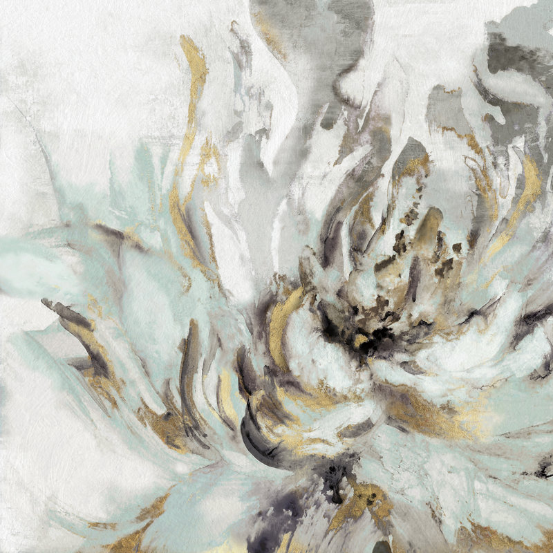 Touch of Teal II - impression sur toile tendue, H 12 po x l 12 po