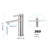 Basin Faucet In Brushed Nickel - Single Handle Design, Stainless Steel, Reduced Cleaning Effort, Stylish Look Tap For Bathroom Handle, Smooth Texture, Appeal