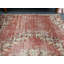 Tapis rouge rétro patchwork 50 x 75 pouces