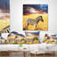 Zèbre solitaire dans une prairie africaine - Coussin décoratif imprimé animal-30721965-89152739