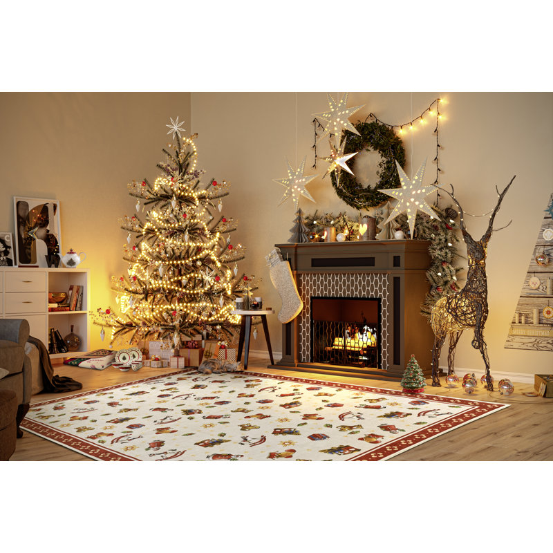 Toy`s Delight Area Rug, Multi-colored Red, Rectangular 160 x 230cm