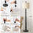Farmhouse Floor Lamp With Linen Shade - 60" Vintage Standing Lamp With Color Temperatures, Dimmable LED Light For Living Room, Bedroom, Office-1063052840-1063052838-1063052839