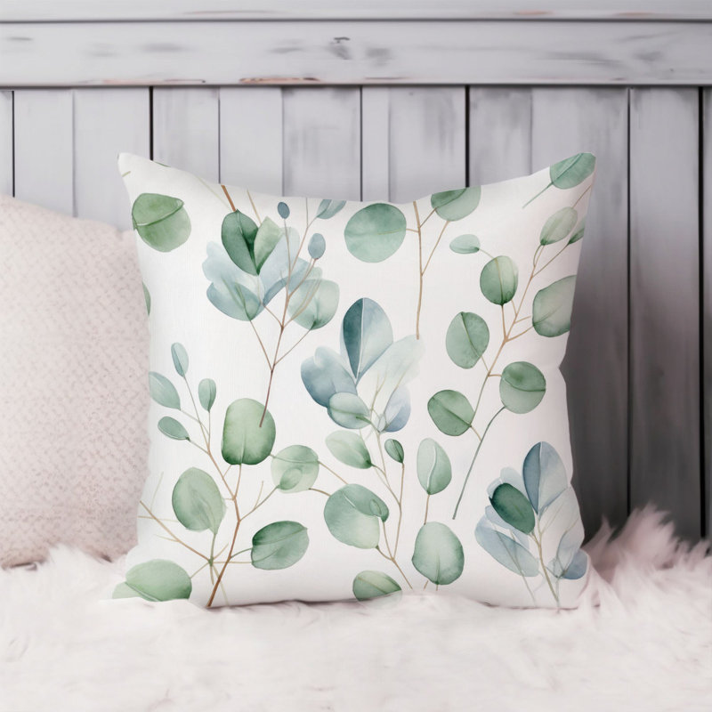 Botanical Eucalyptus Leaves Pattern Leaf VII, 20"H x 20"W