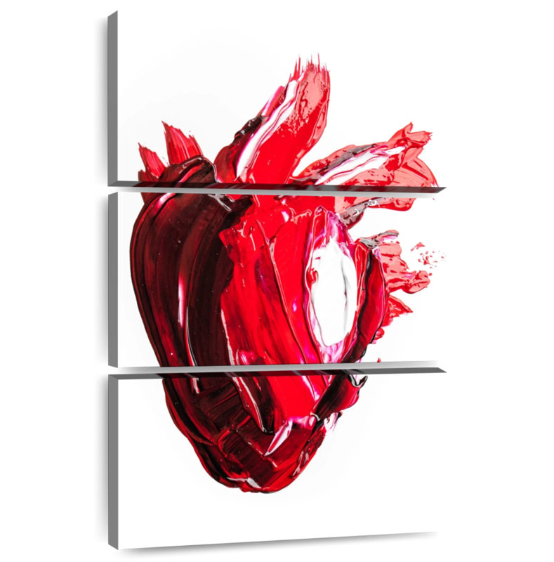 Kelan Abstract Human Heart, 57" H x 36" W