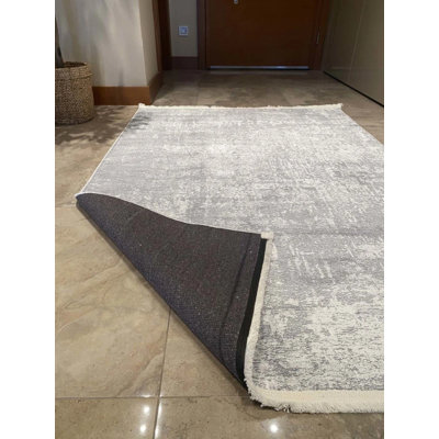 Tapis en coton avec envers antidérapant Kahlia