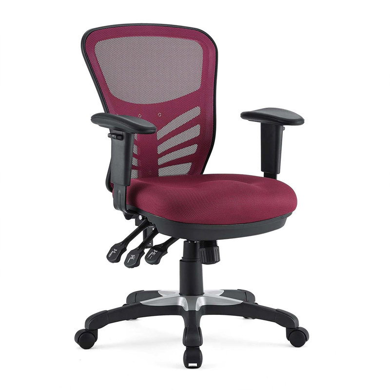 Chaise de bureau Modway, Rouge