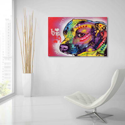 " Gratitude Pit Bull Pittie Love " by Dean Russo