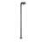  Square Black Aluminum Modern Solar Post Light with 3-Colours (Full)