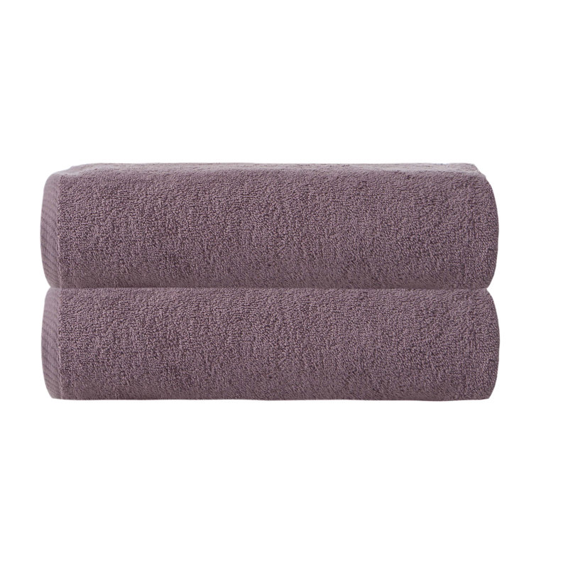 Dinis Luxury Turkish Cotton Bath Sheet Set, Sugar Plum, Bath Towel - 2 Pack