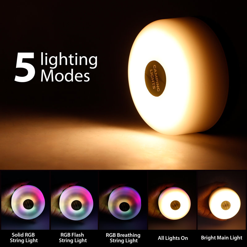 JHY DESIGN Portable LED Camping Lanterns with Light String 1500mAh Battery