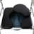 Foldable Height Adjustable Toilet Chair(Racquet-Shape Seat)