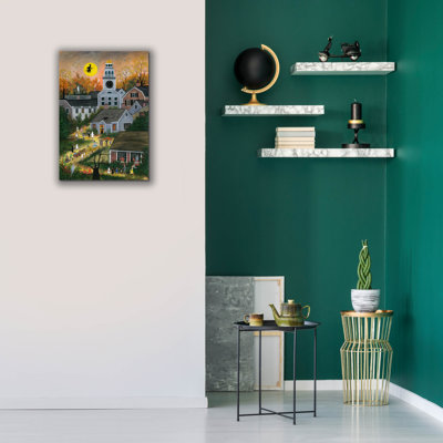  «Halloween On Orange Street - Nantucket» par JL Munro, art mural sur toile, 18 po x 26 po