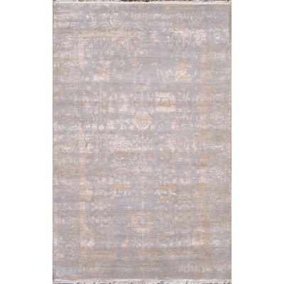 Transitional Silver/Copper Area Rug