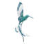 Hummingbird iron garden stake (set of 2)