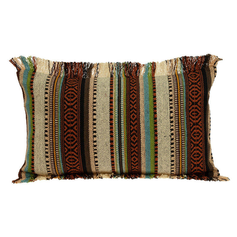 Geometric Cotton Reversible Throw Pillow