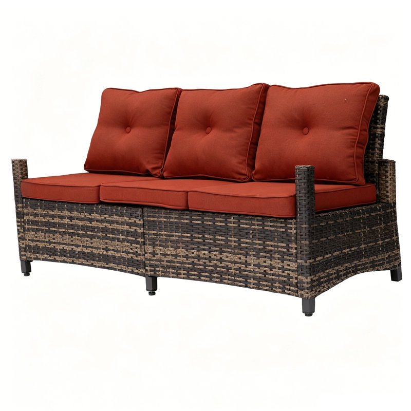 3-Person Sofa Seating Group with Cushions