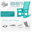 Chaise berçante d'extérieur Hdpe (ensemble de 2)-1003236654