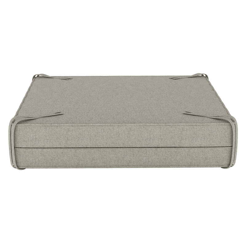 Sunbrella® Outdoor Ottoman Cushion, Spectrum Dove Sunbrella® Plainweave