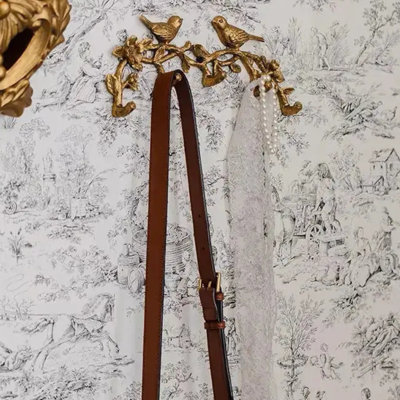 Pewter Bird and Twig Hook