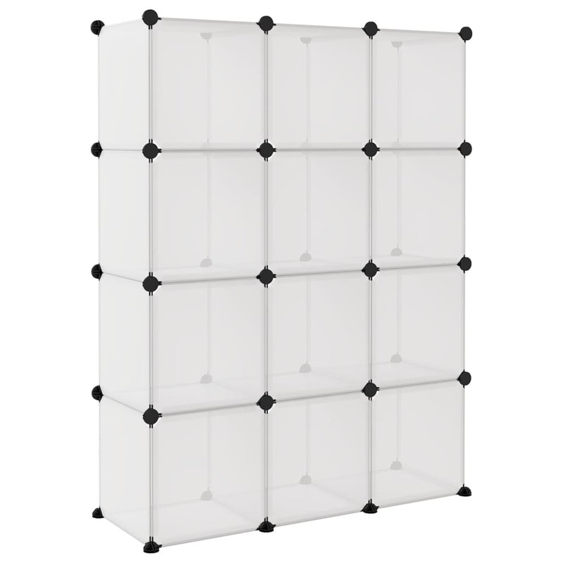 Rebrilliant Plastic Decorative Bin, 143.5cm H x 110cm W x 36.5cm D, White