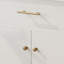 Meuble-lavabo de 30 po avec lavabo, armoire de salle de bain avec portes à fermeture en douceur et tablette réglable, conception à profil courbé, pieds en bois d'hévéa-126230244