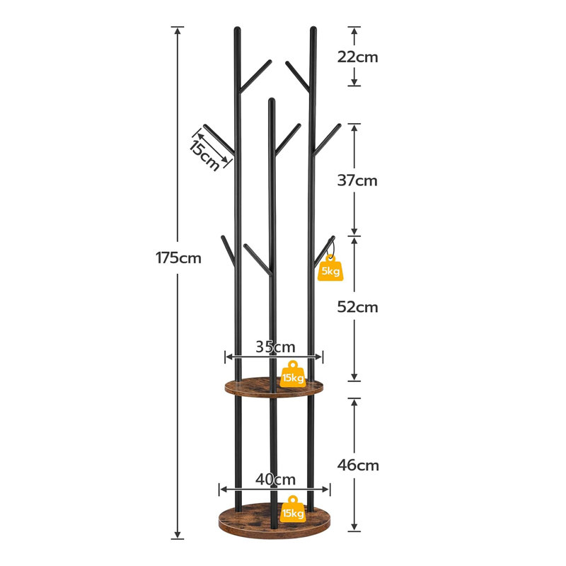 Beong Freestanding 8 - Hook Coat Rack