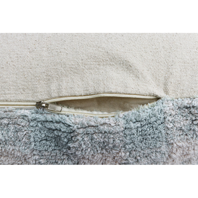 Pouf Vichy, Bleu sauge