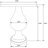 Devrek 24.25'' Tall Pedestal End Table in White Washed-792079695