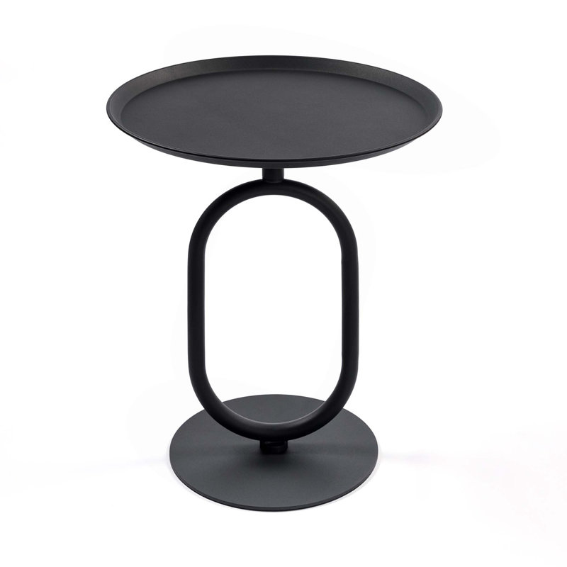 Table de bout en forme de lanterne en métal, petite table d'appoint ronde, table basse moderne à cocktail, petit piédestal d'appoint pour petits coins de salon